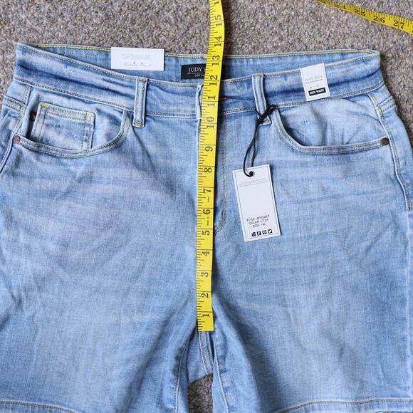 Judy Blue Shorts 1XL Stretch Demin High Waist - Picture 4 of 7